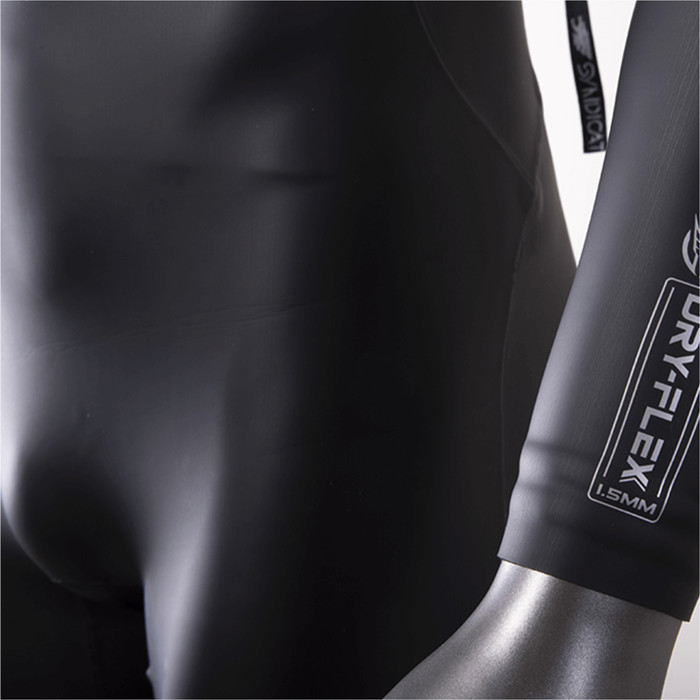 2024 HO Sports Syndicate Dry-Flex 1.5mm Long Sleeve Back Zip Shorty Wetsuit HA-WET-SYN-LS - Black